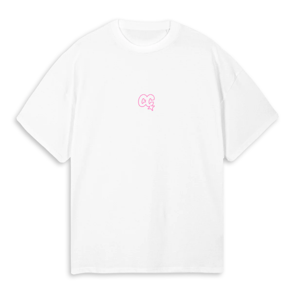 STA PLE PIN KONE White Oversized Tee.