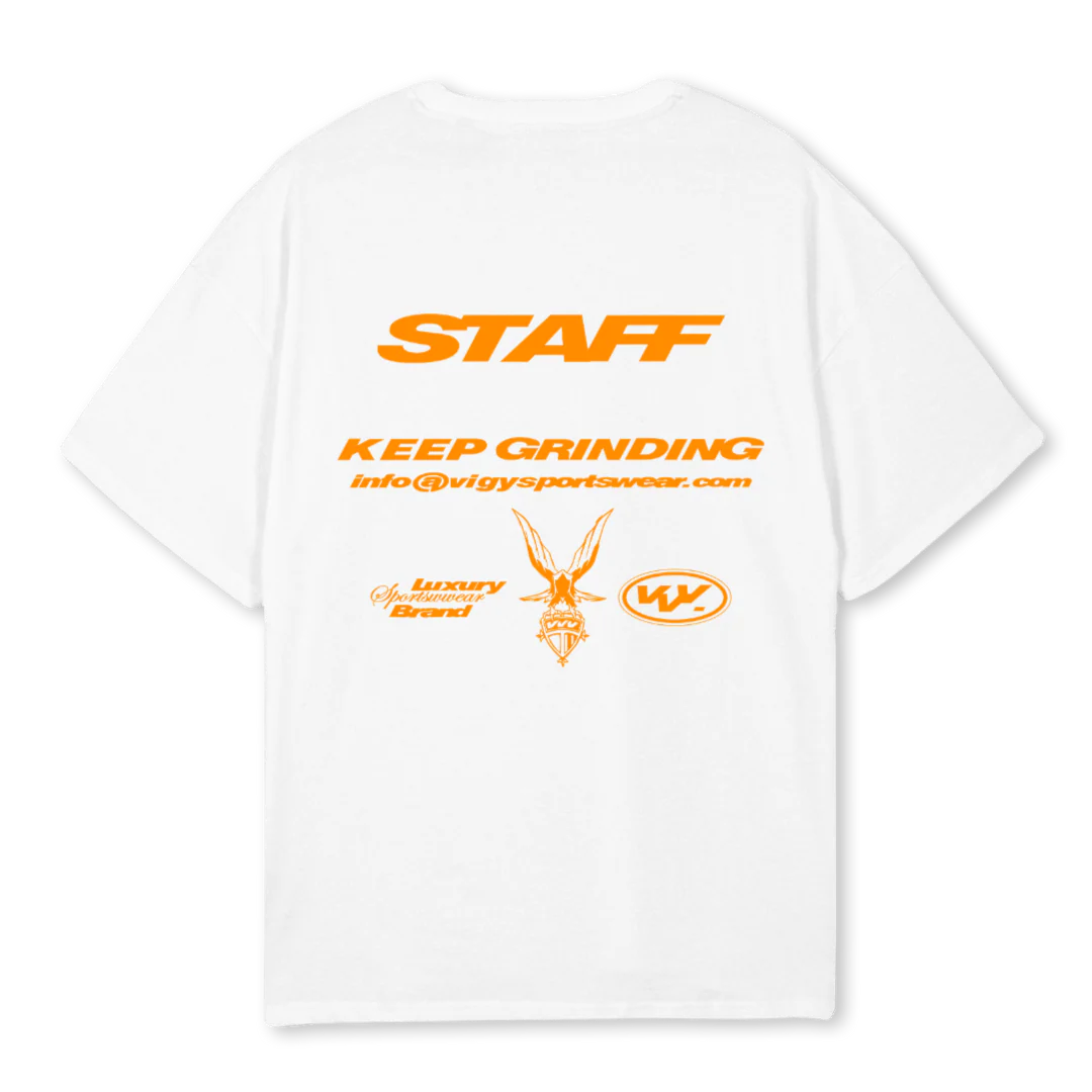 STAFFWTEE White Oversized Tee. - Image 2
