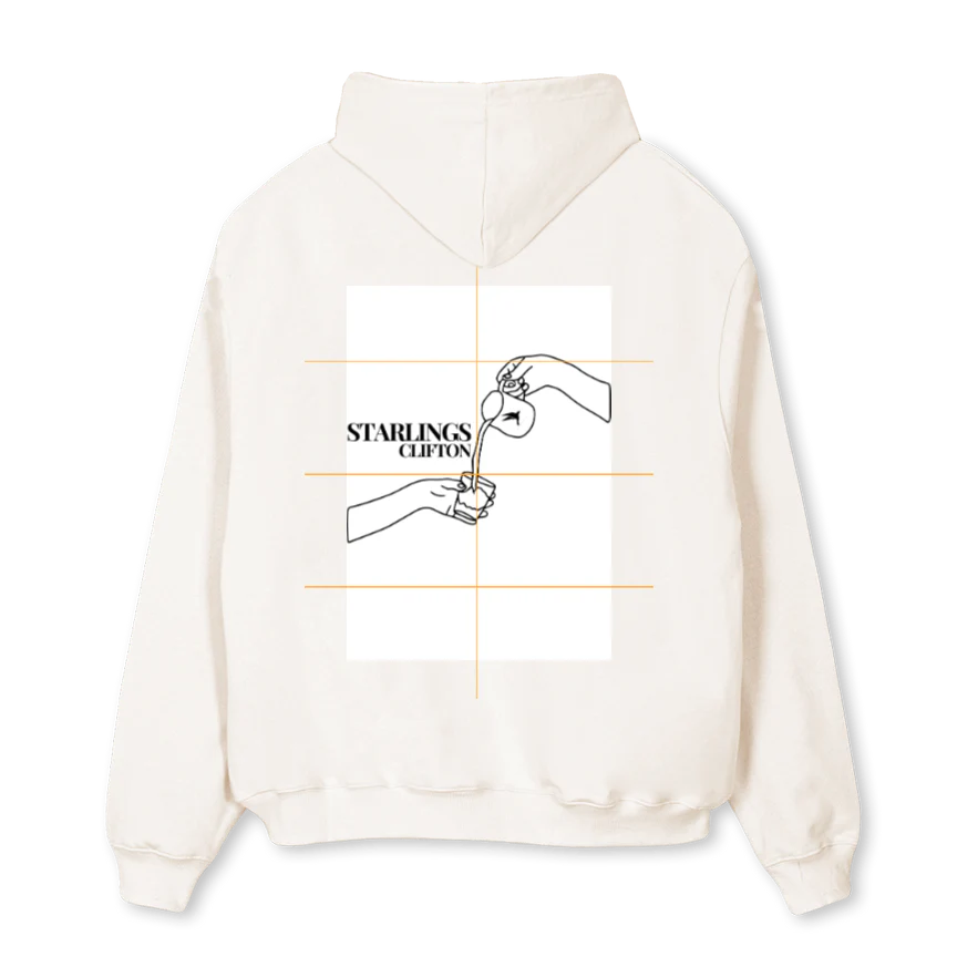 STARLINGSHOODIE Vintage White Oversized Hoodie. - Image 2