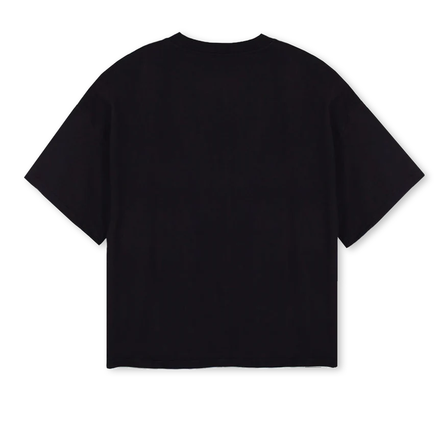 STATEOFTRANCE Black Oversized Boxy Tee. - Image 2