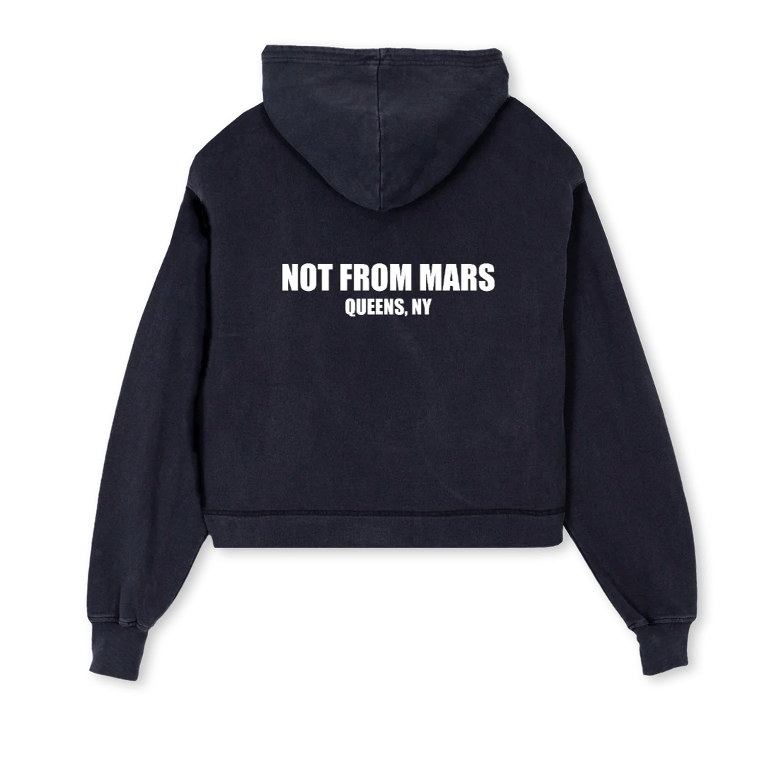 STELLAVINTAGEBLACK Vintage Black Cropped Hoodie. - Image 2
