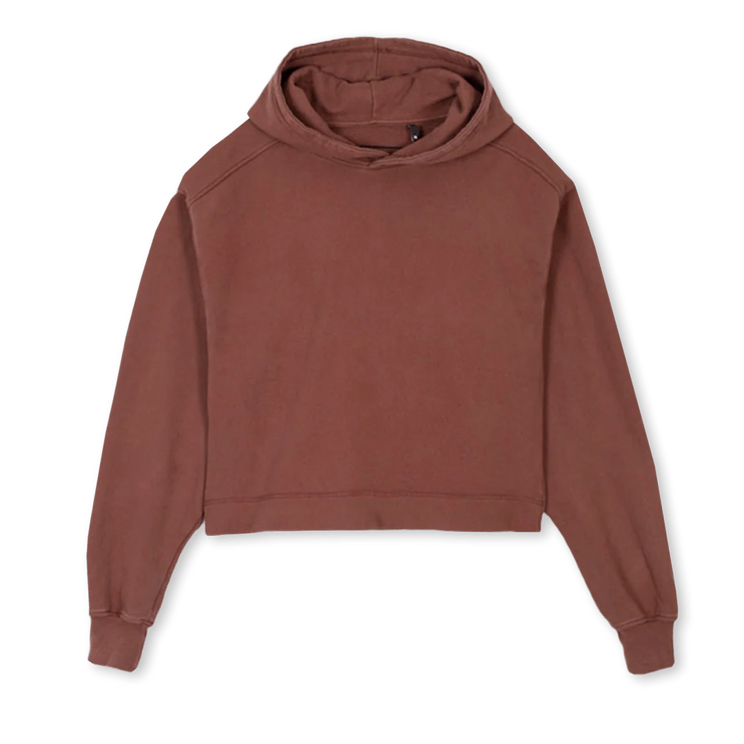 STELLAVINTAGEBLACK Vintage Brown Cropped Hoodie.