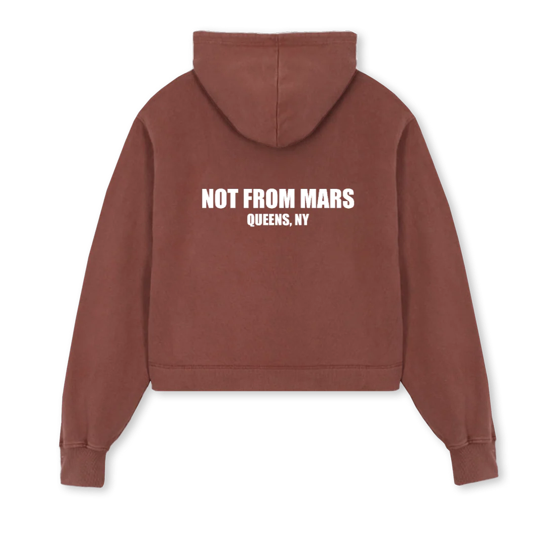 STELLAVINTAGEBLACK Vintage Brown Cropped Hoodie. - Image 2