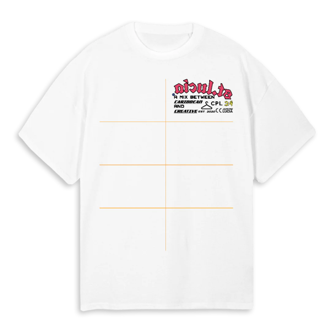 STLUCIA White Oversized Tee.