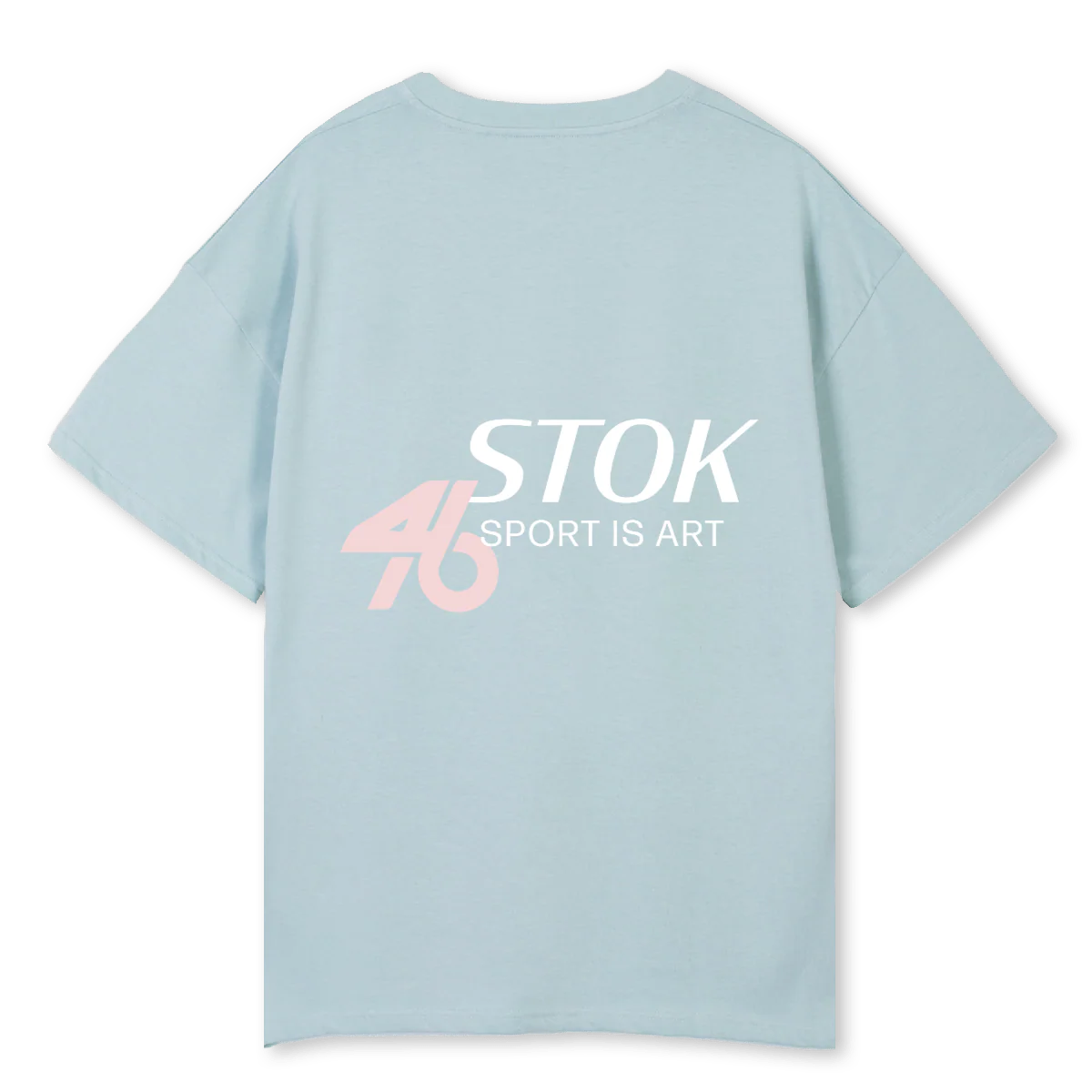 STOK FOURTYSIX  Cold Blue Oversized Tee. - Image 2