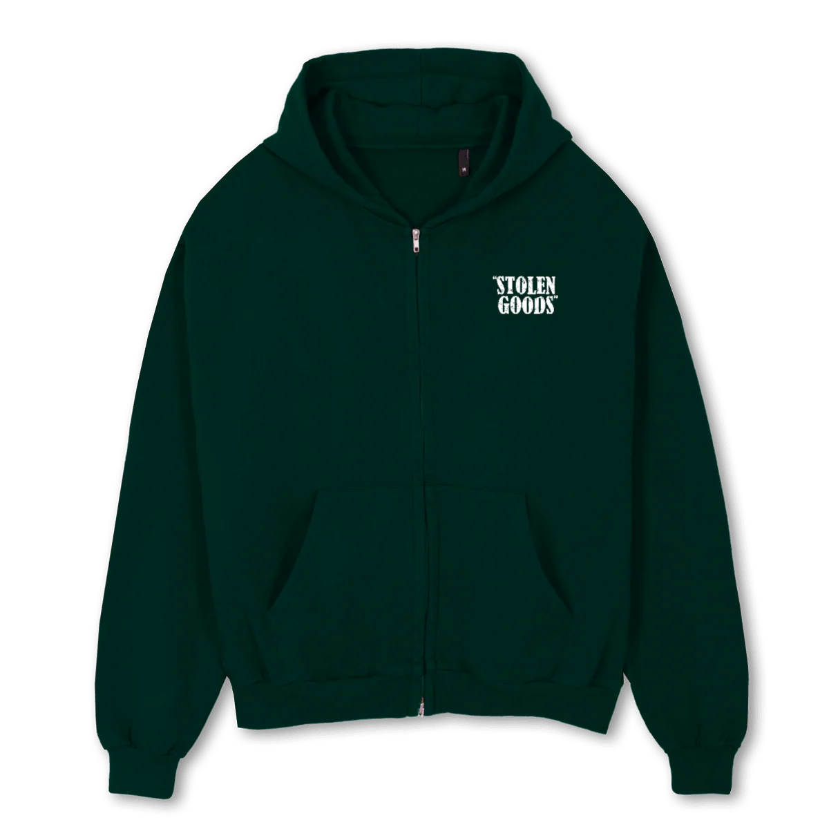 STOLEN GOODS_6  Wild Green Oversized Zipped Hoodie.
