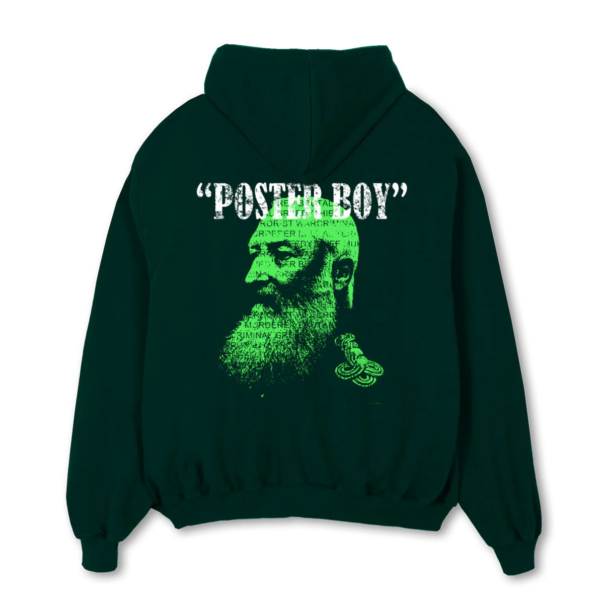 STOLEN GOODS_6  Wild Green Oversized Zipped Hoodie. - Image 2