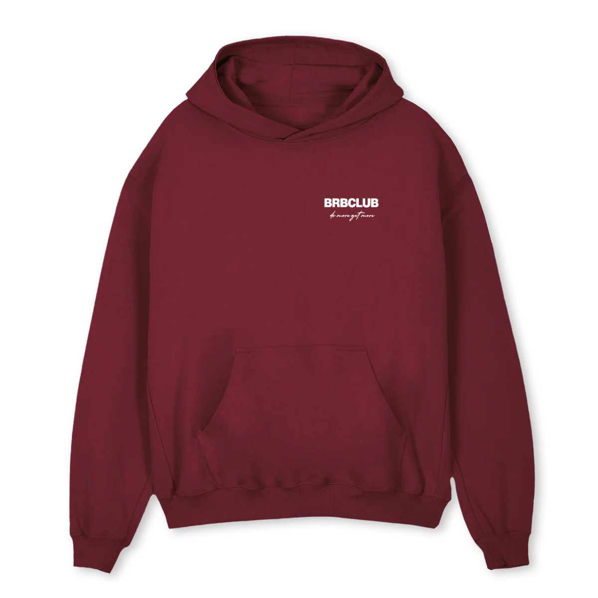 STREETHOODIE Burgundy Oversized Hoodie.