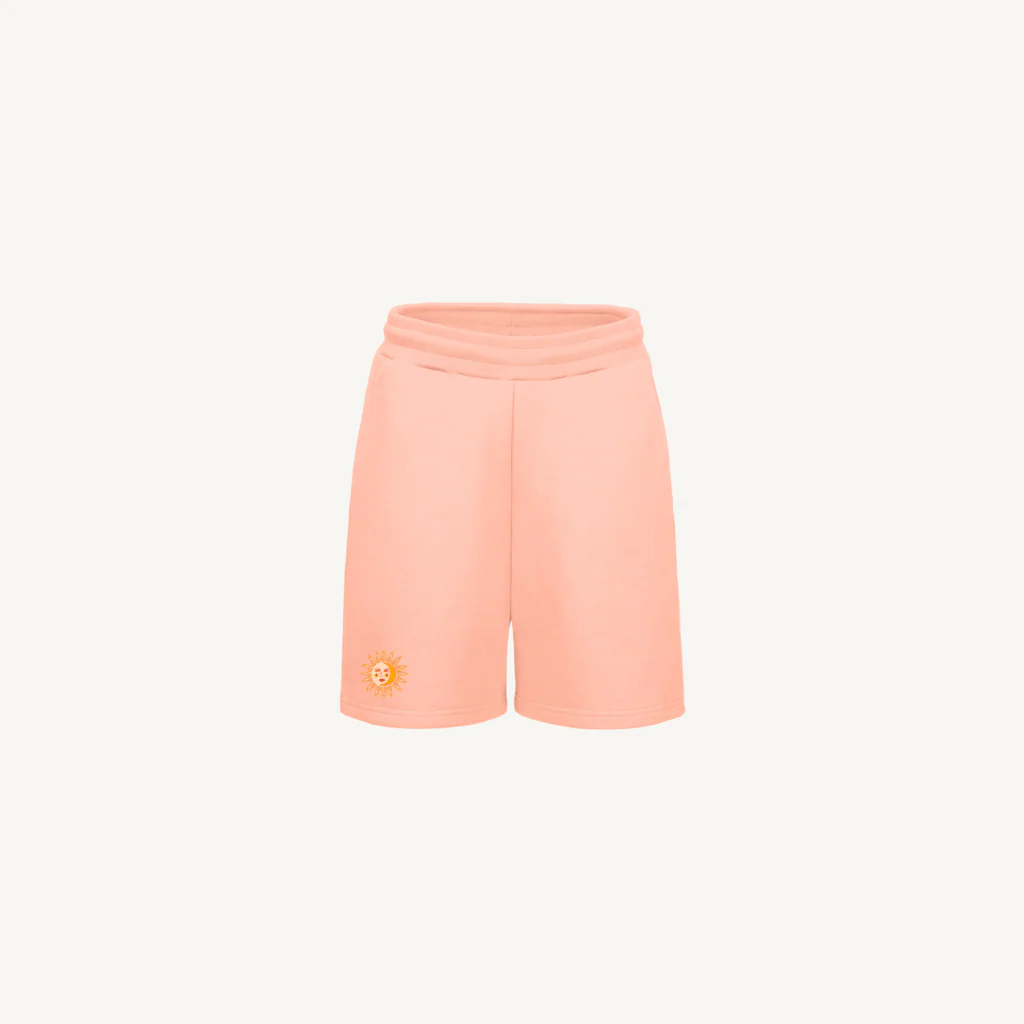 SUNEMBROSHORTSPINK Pink Clay Relaxed Sweatshorts.