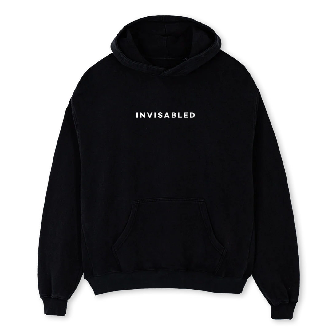 SUNFLOWER H Black Oversized Hoodie.