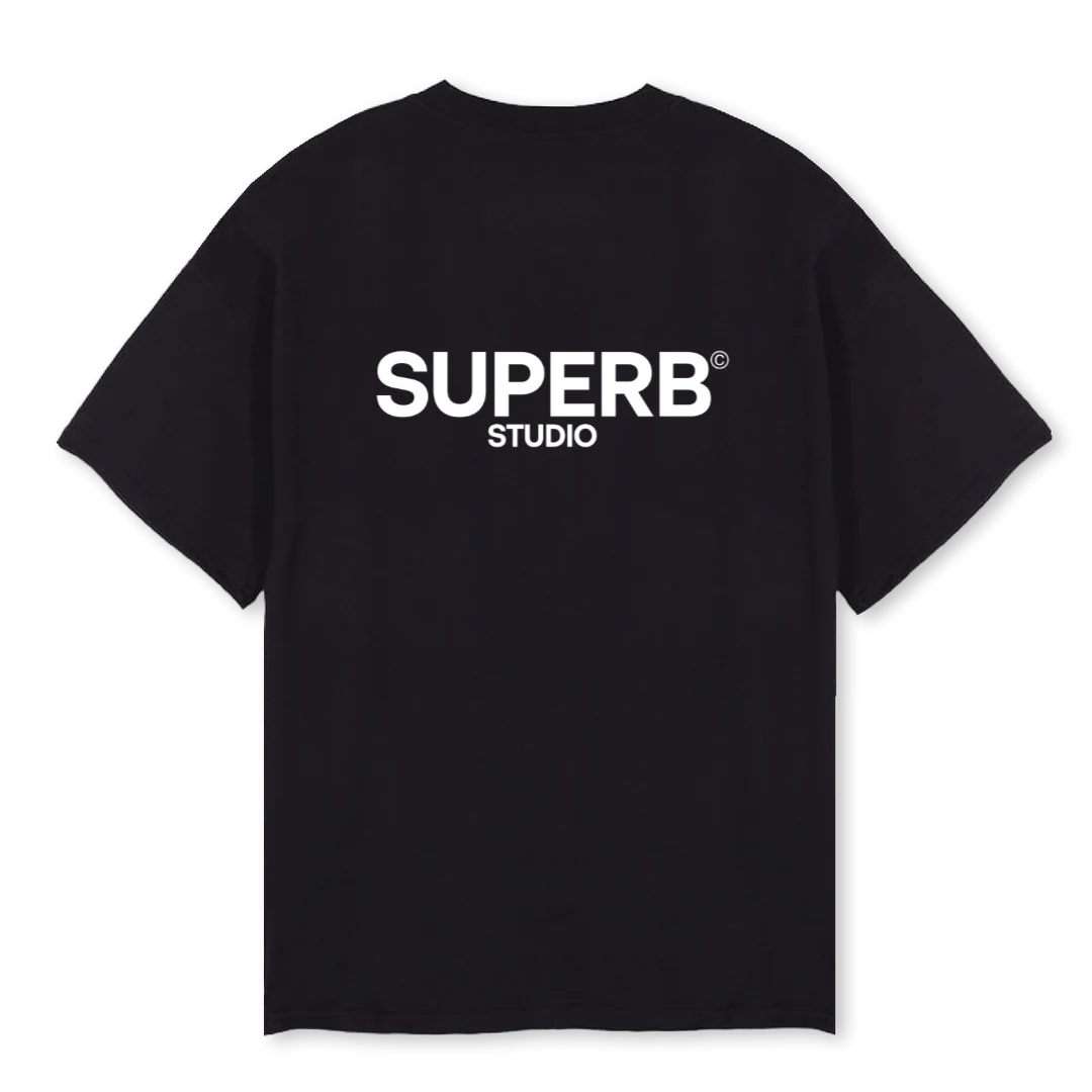 SUPERBBLACKII Black Oversized Tee. - Image 2