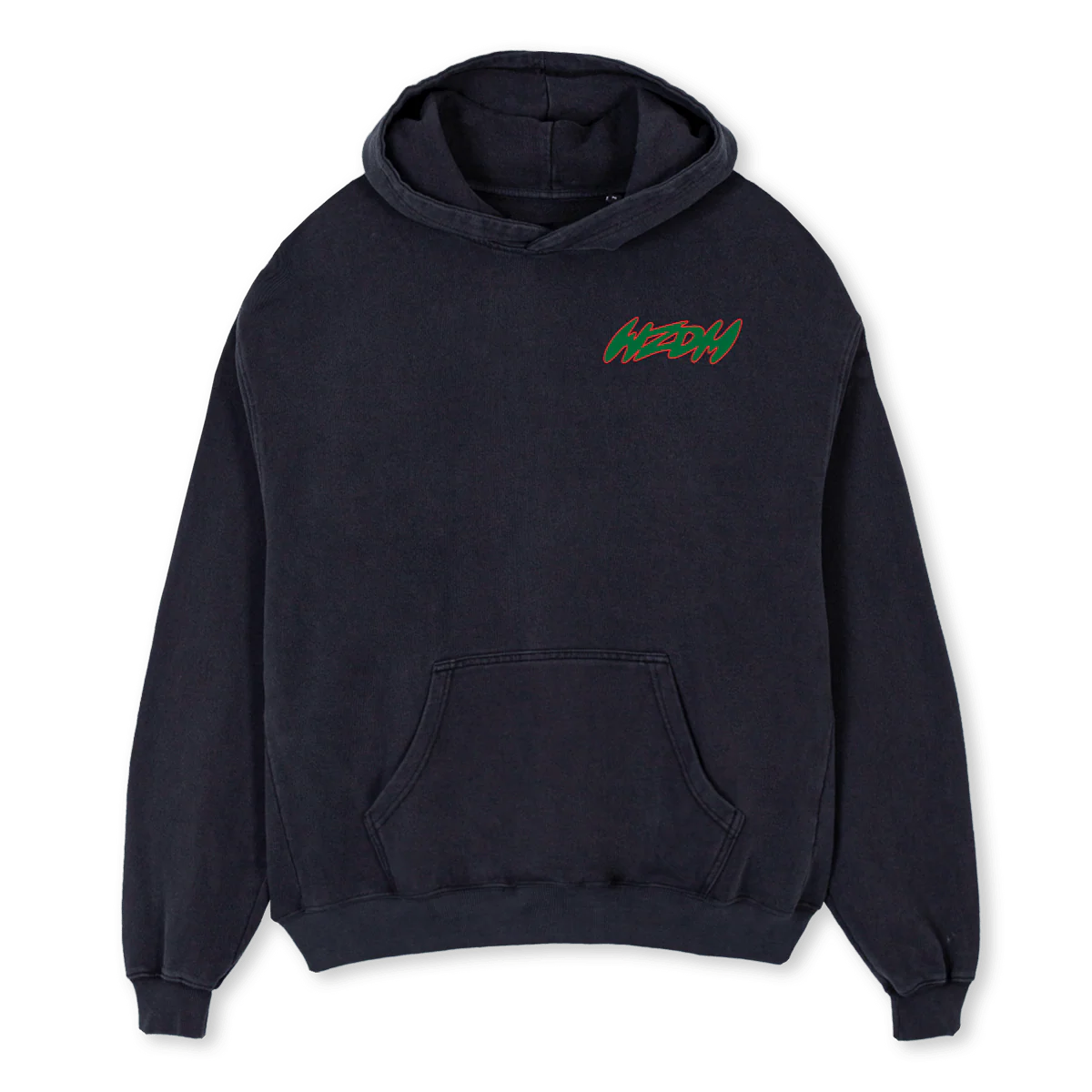 SURFCOUCH WZDMWZGY Vintage Black Oversized Hoodie.