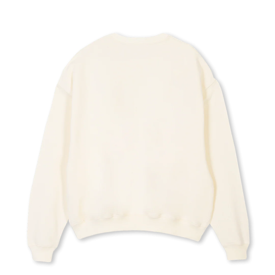 SWEATETERNELCW Cream Oversized Crewneck Sweater. - Image 2