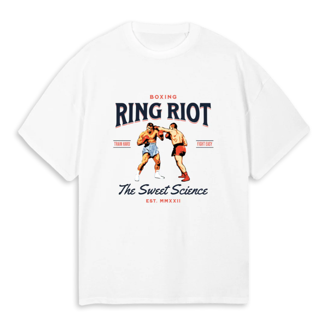 SWEET SCIENCE  White Oversized Tee.