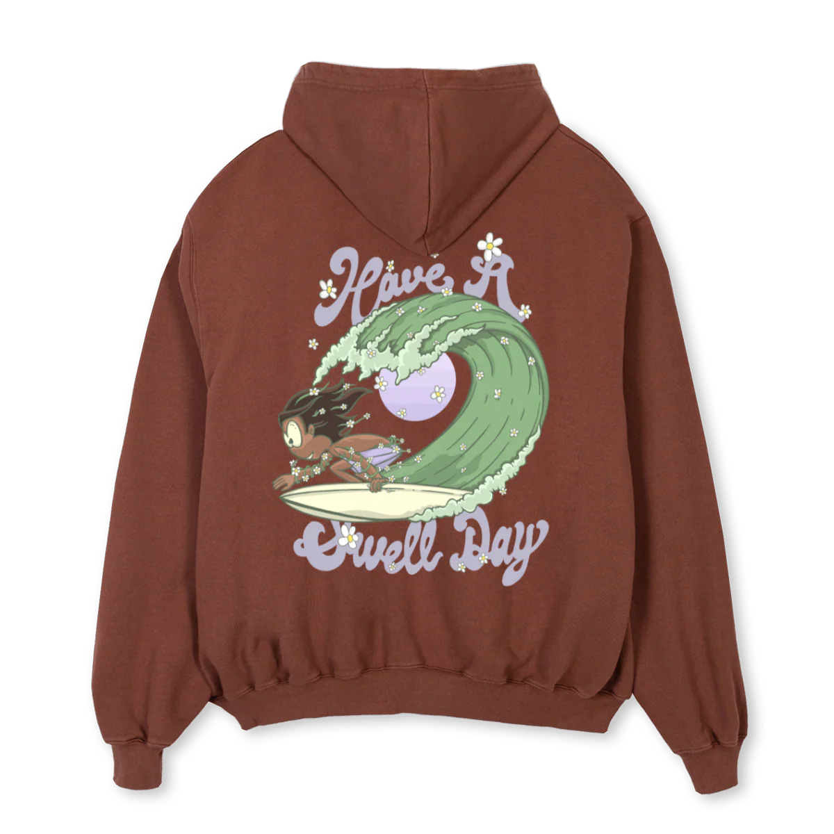 SWELLDAY Vintage Brown Oversized Hoodie. - Image 2