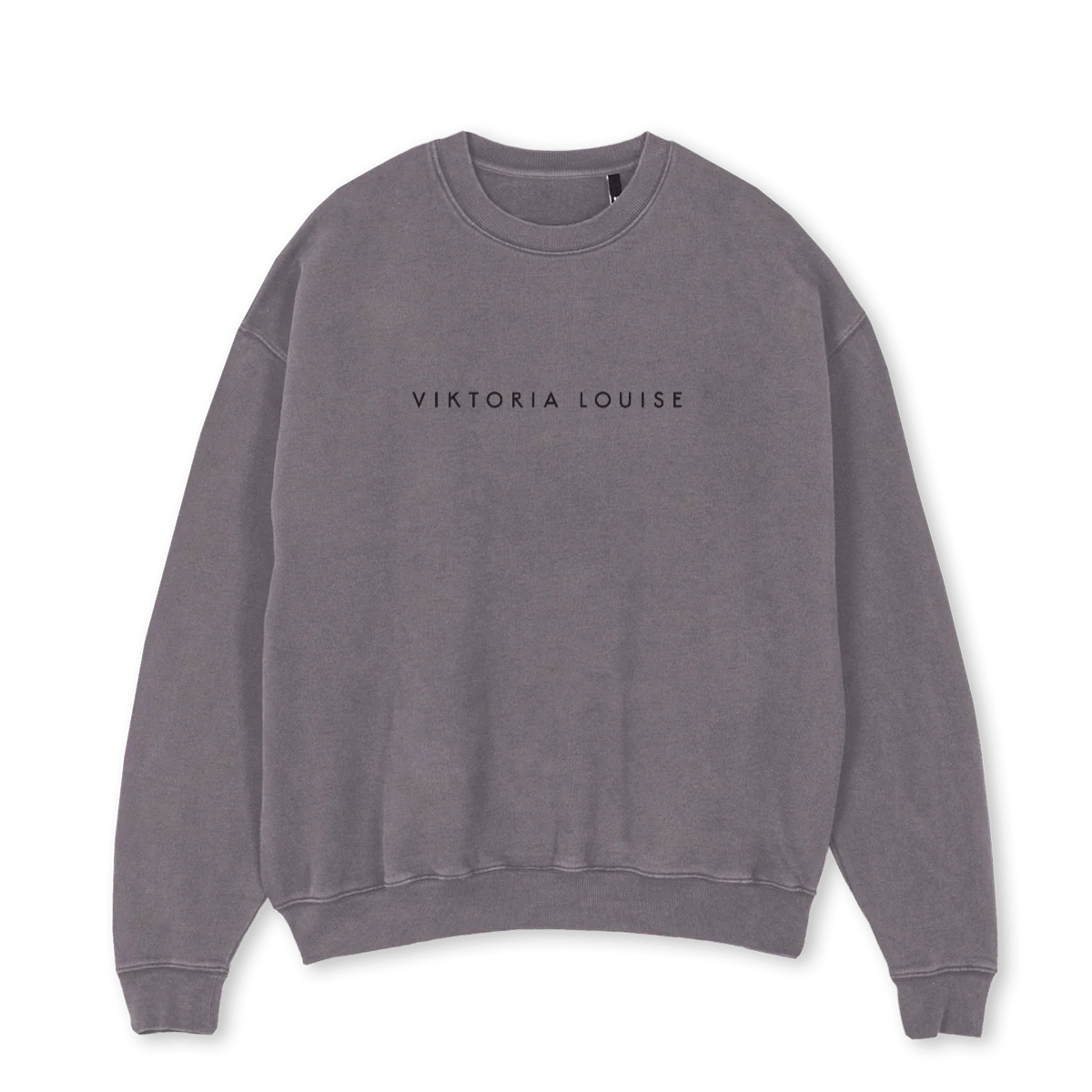 SWGREY Pigment Grey Oversized Crewneck Sweater.