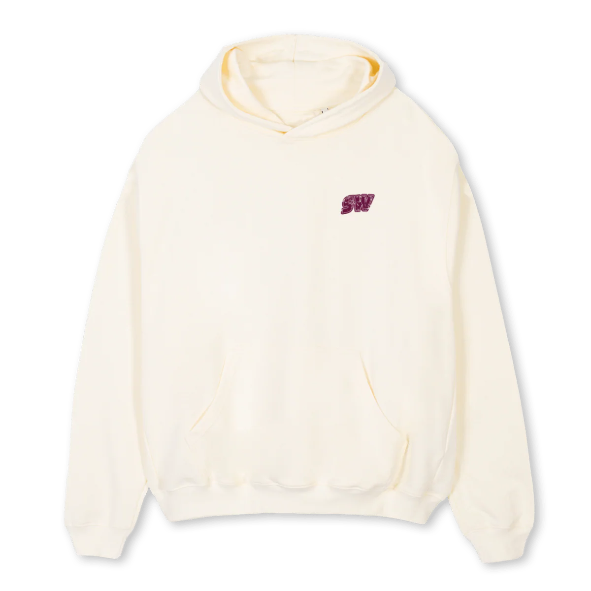 SWHOODIEPURP Cream Oversized Hoodie.