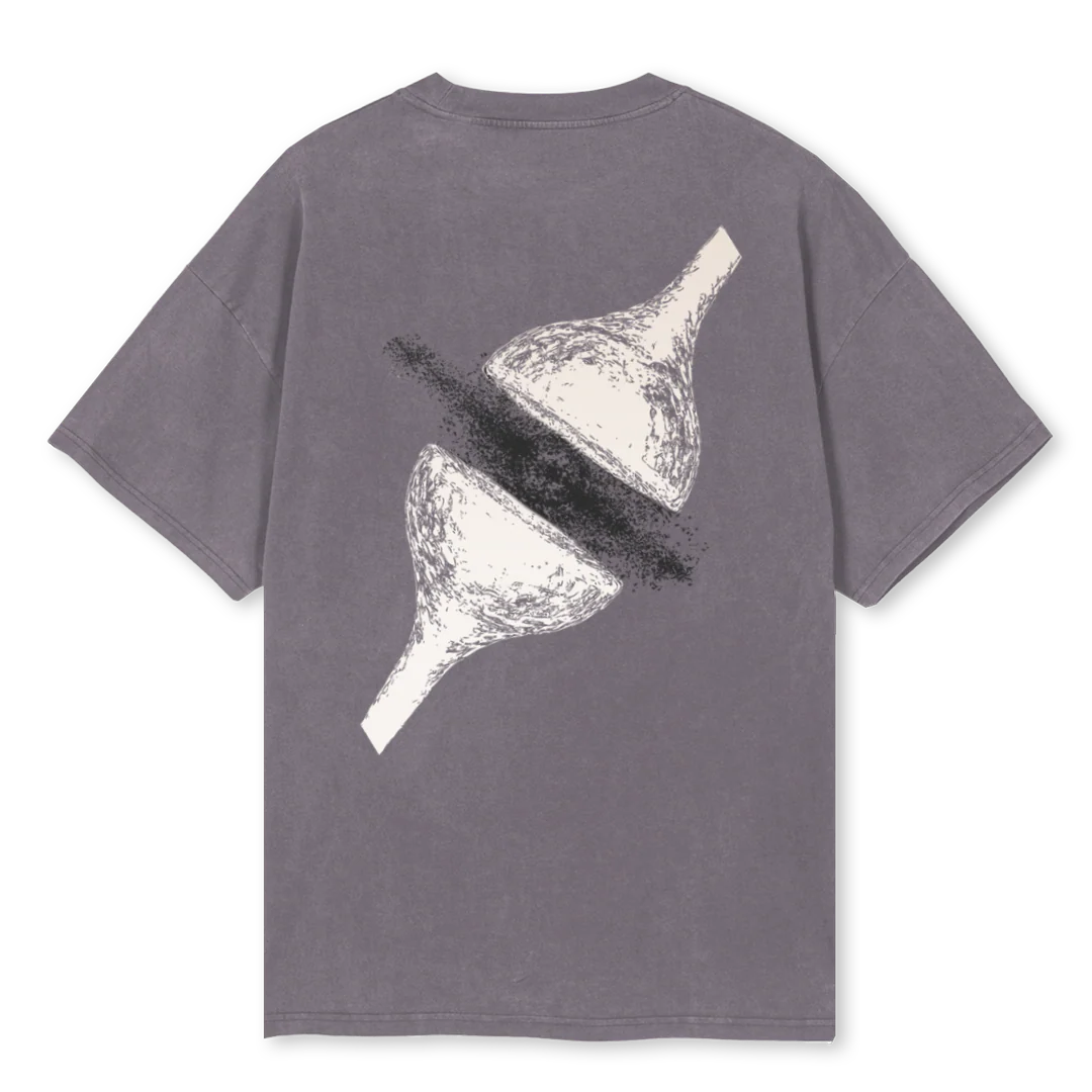 SYNAPSEBLACK Pigment Grey Oversized Tee. - Image 2