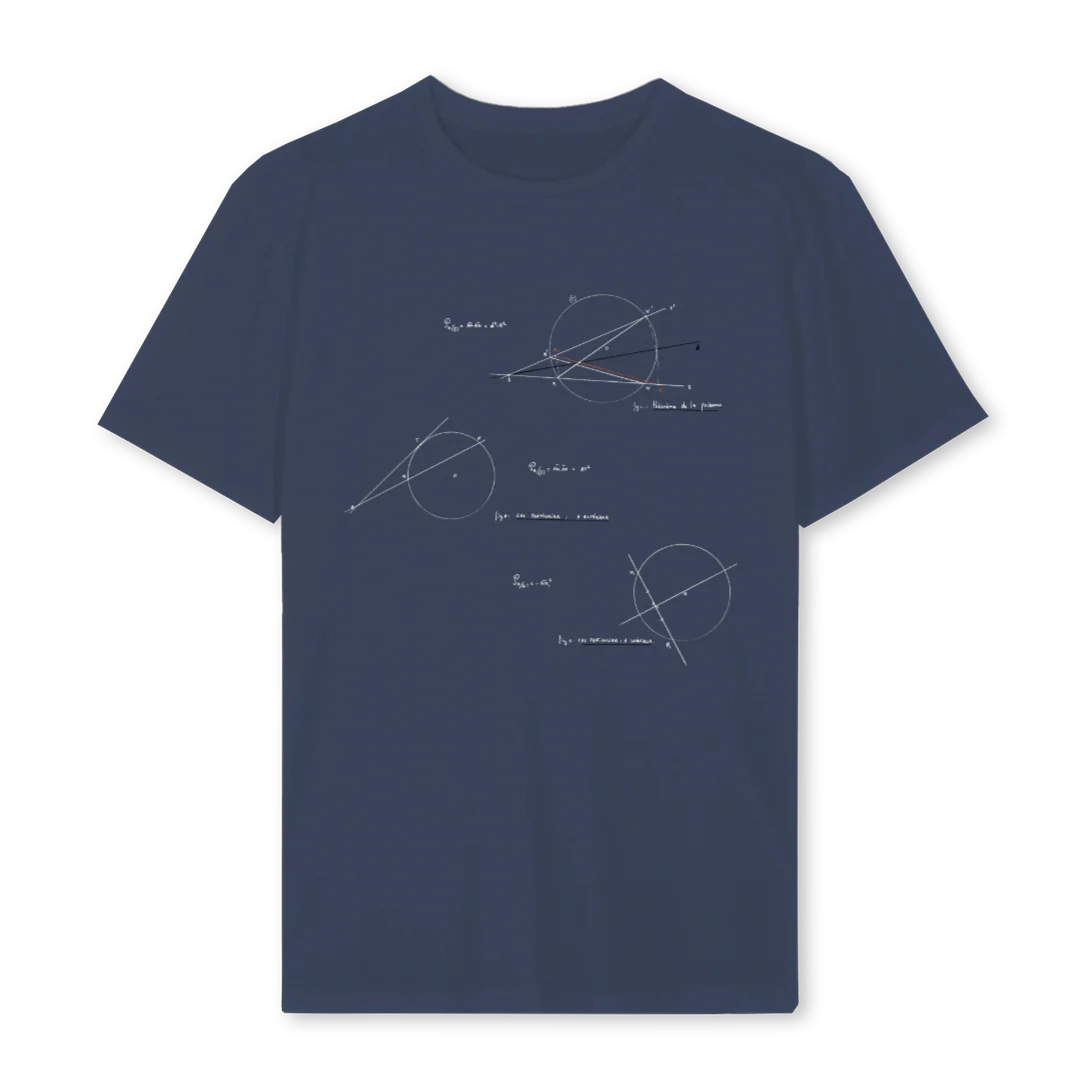 TDS GEOMETRY NOTES Navy Blue Regular Tee.