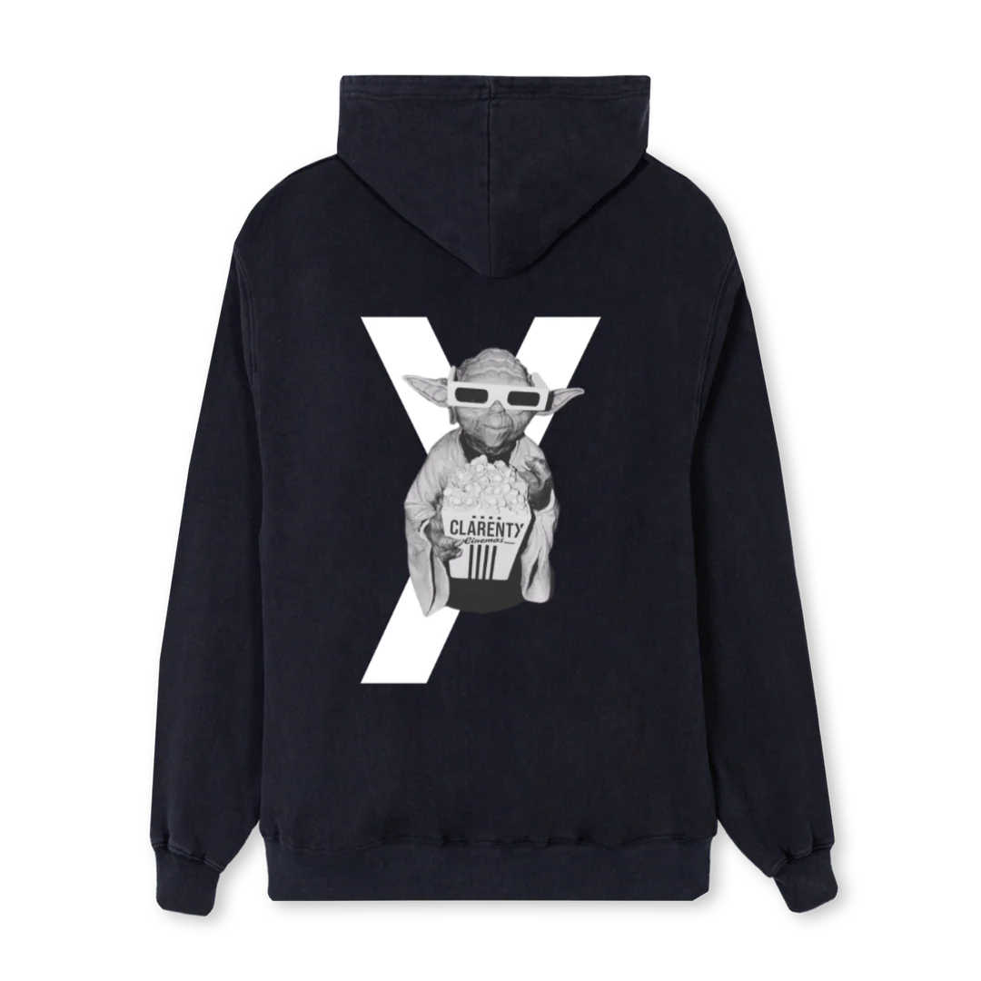 TEAMKLARHEITREG Vintage Black Regular Hoodie. - Image 2