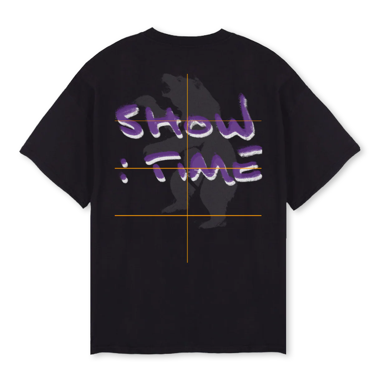 TEEBLACKBEERWHITE Black Oversized Tee. - Image 2