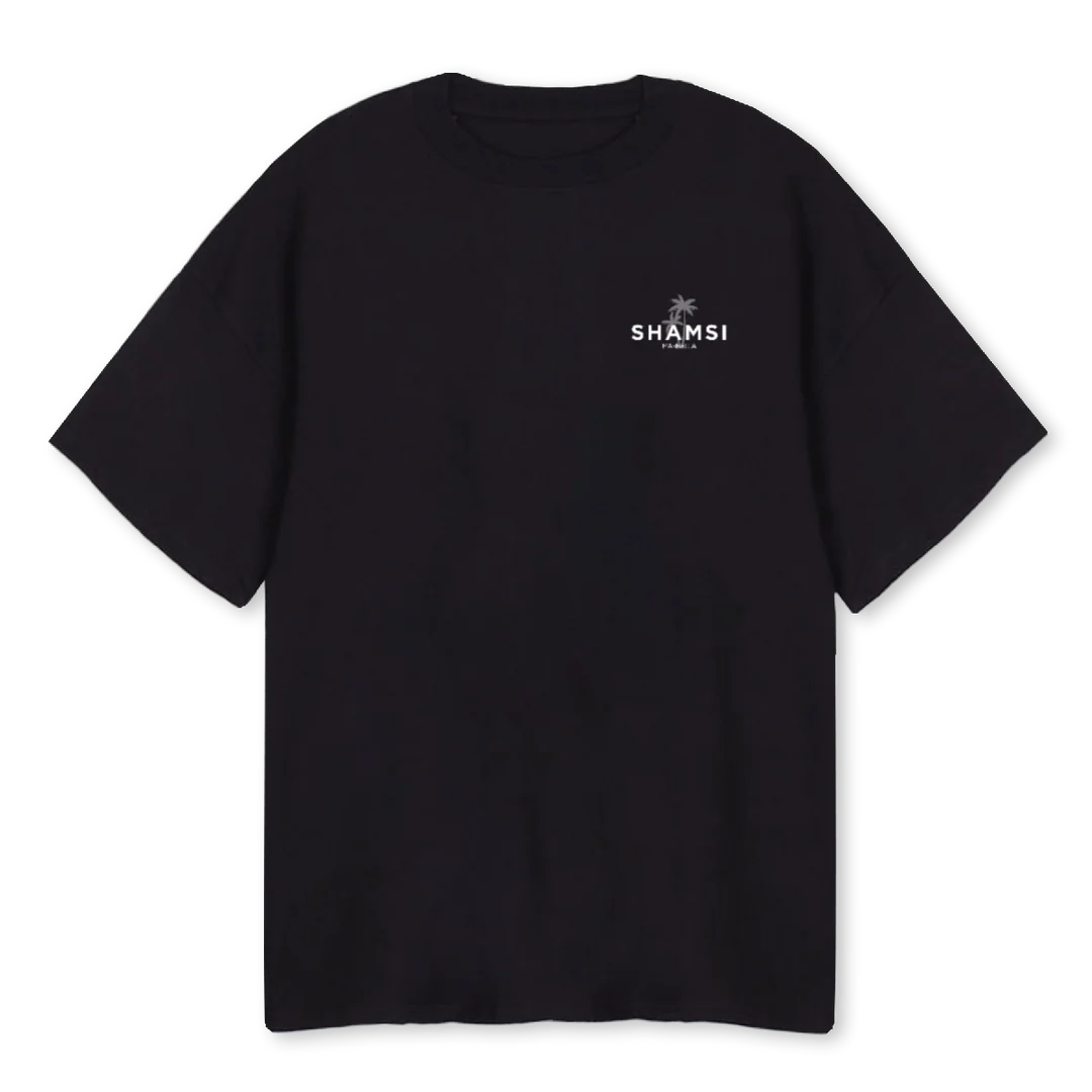 TEECLASSIC Black Oversized Tee.