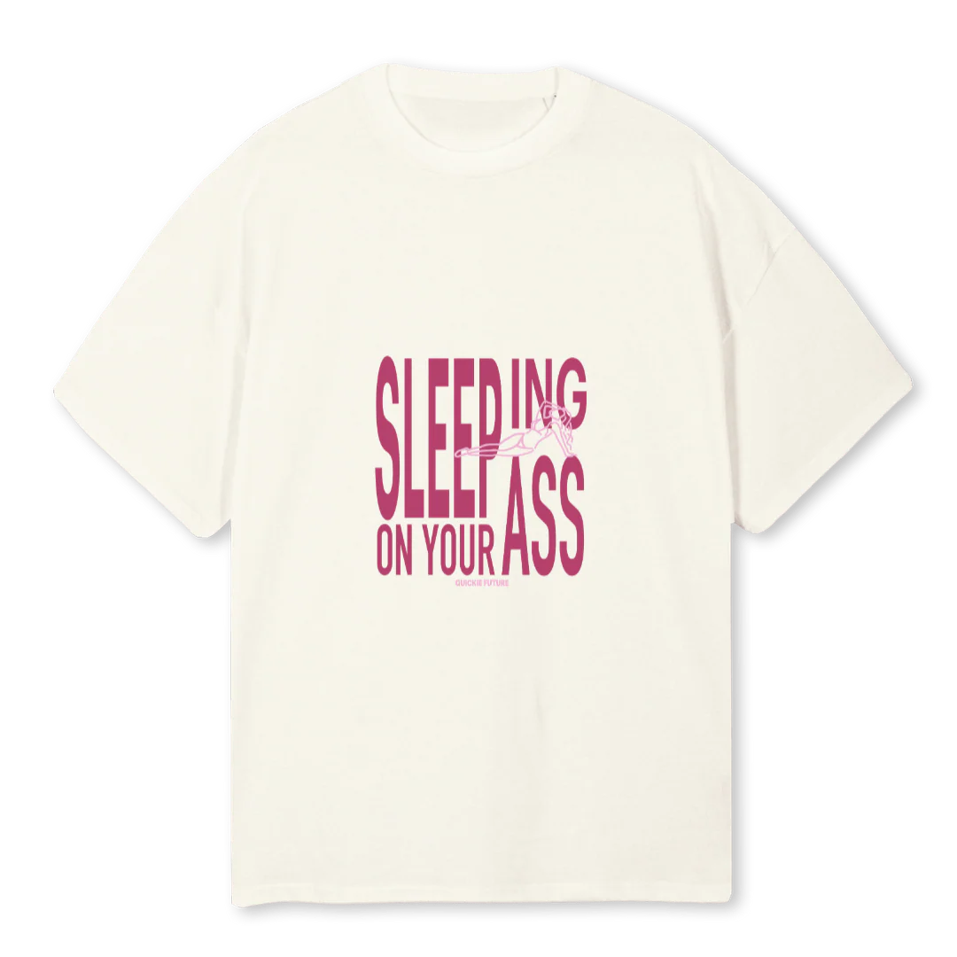 TEESLEEP Cream Oversized Tee.