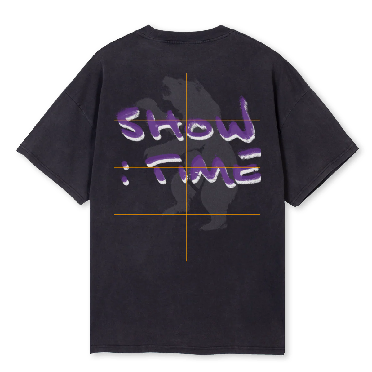 TEEVINTAGEBEERWHITE Vintage Black Oversized Tee. - Image 2