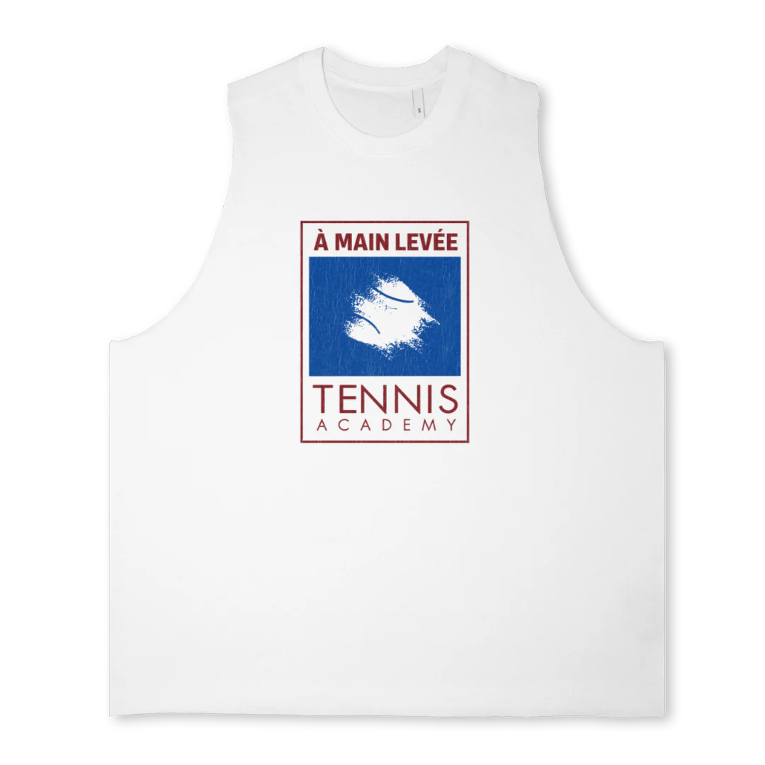 TENNISACADEMYTANK Bright white Oversized Vest.