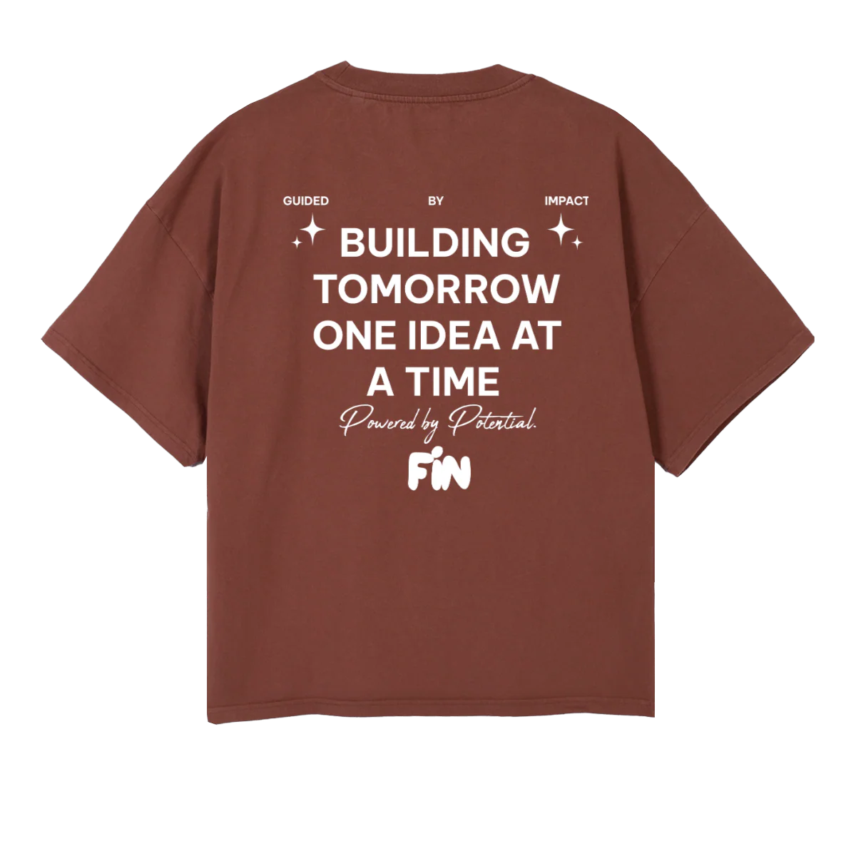 THEFINFUTUREBEGINSBR Vintage Brown Oversized Boxy Tee. - Image 2