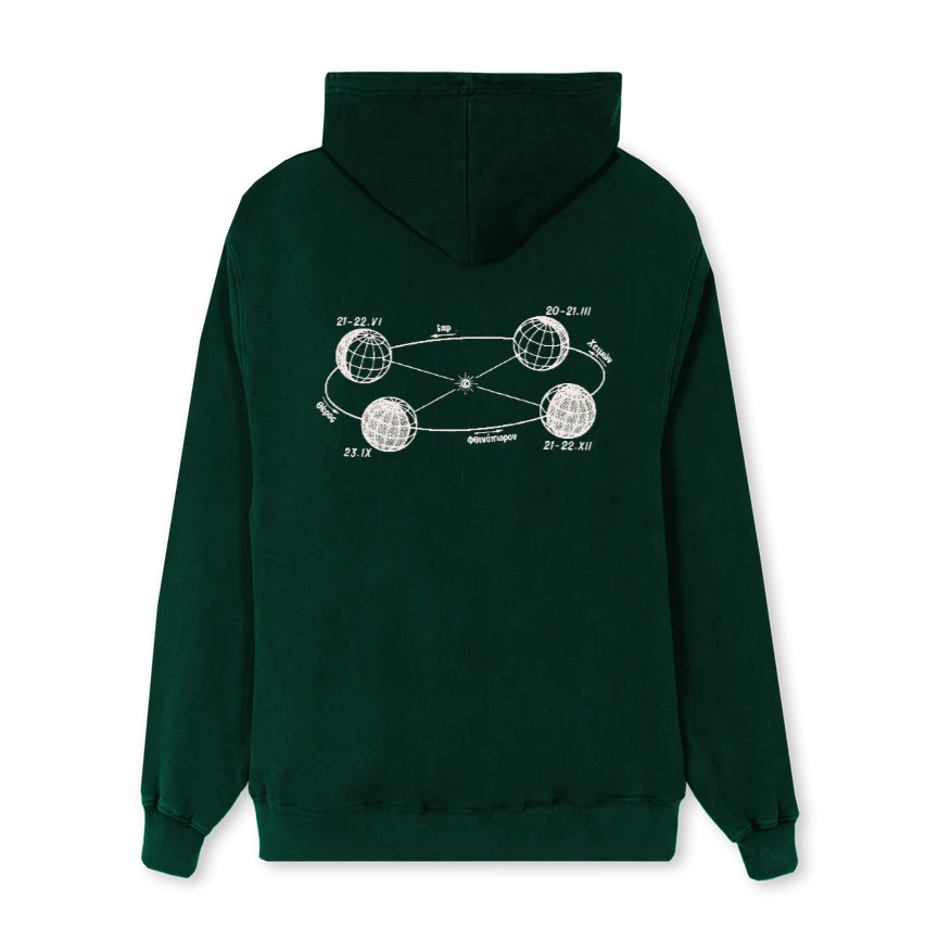 THEHORAESEASONSKHALK Wild Green Regular Hoodie. - Image 2