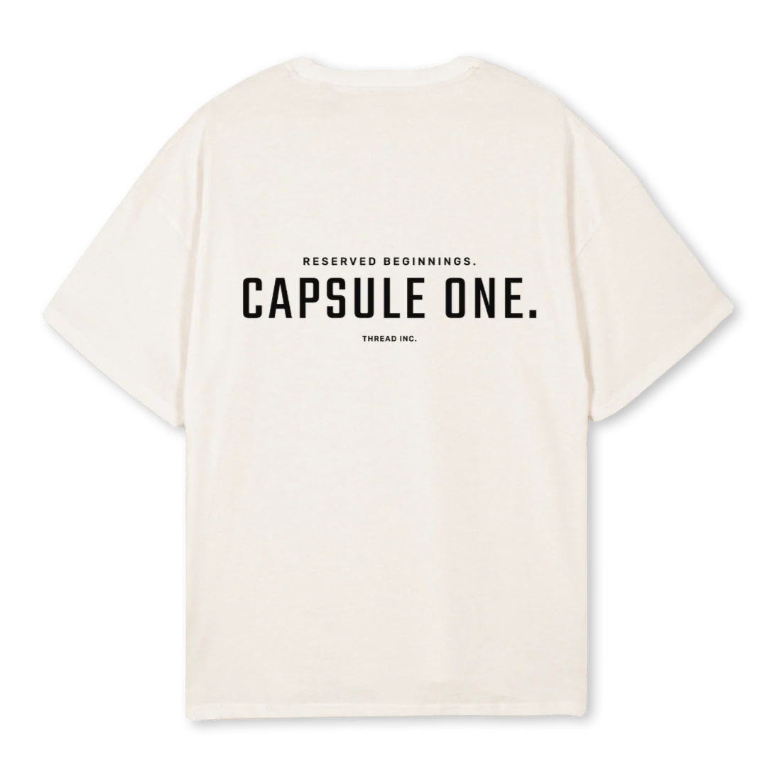 THREADB Vintage White Oversized Tee. - Image 2