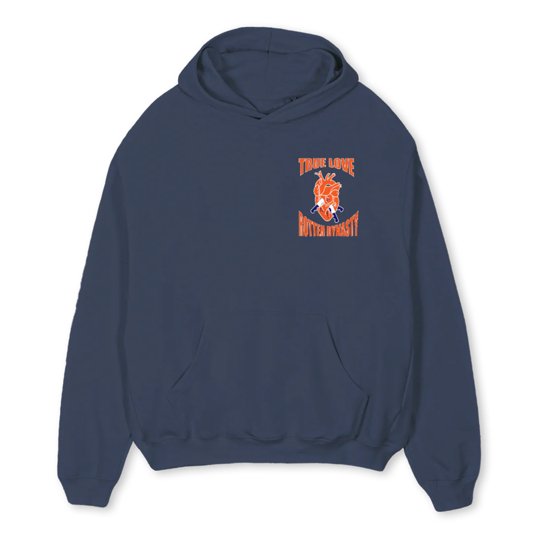 TLBHDE Navy Blue Oversized Hoodie.