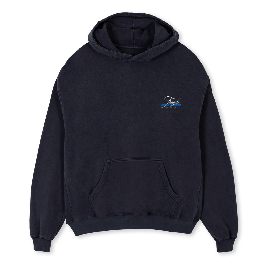 TOKYO HD Vintage Black Oversized Hoodie.