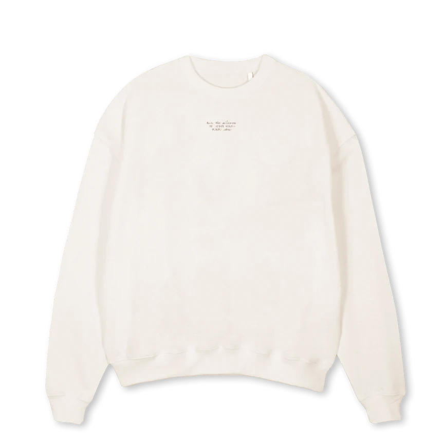 TOKYO Vintage White Oversized Crewneck Sweater.