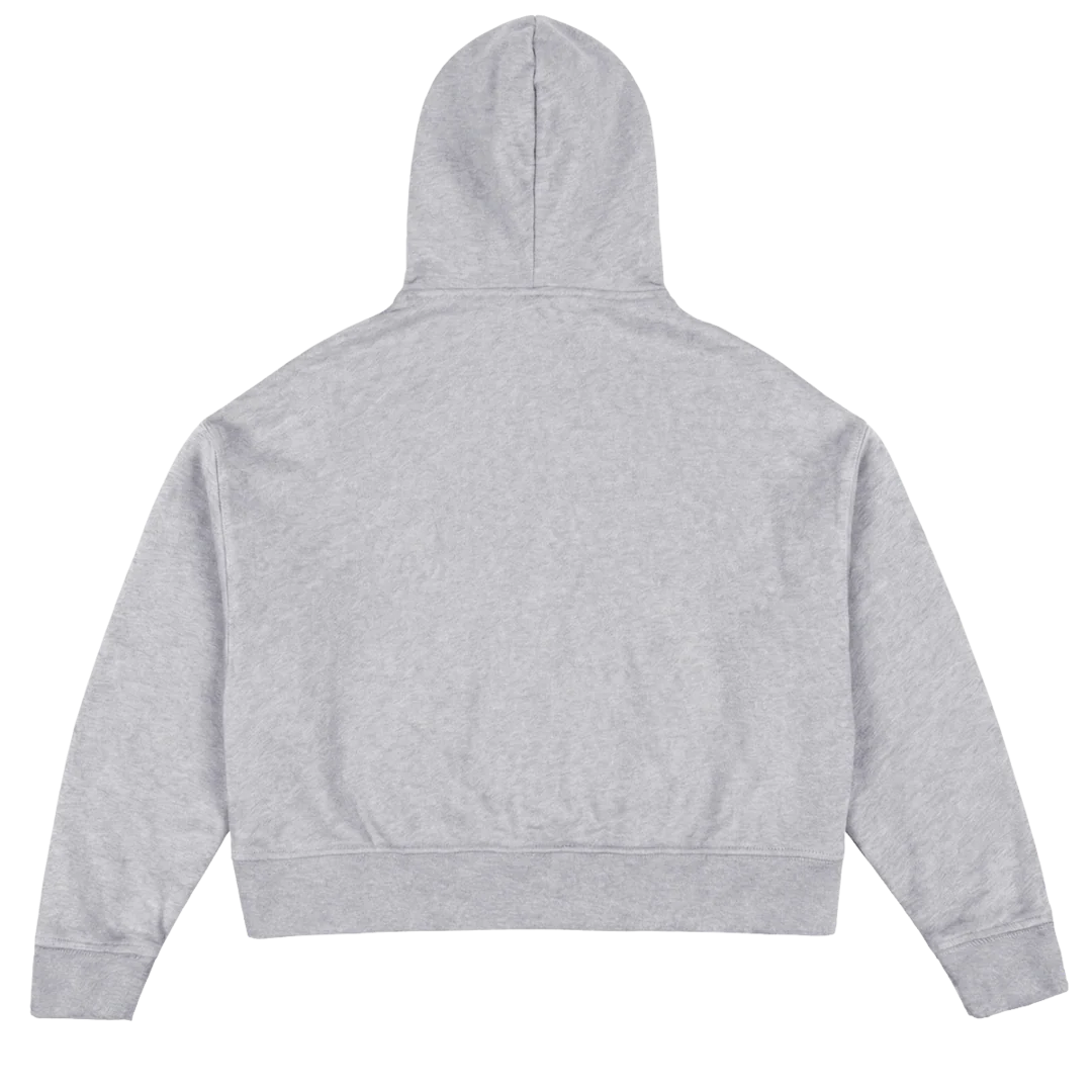 TOURGREY Light Grey Marl Oversized Boxy Hoodie. - Image 2