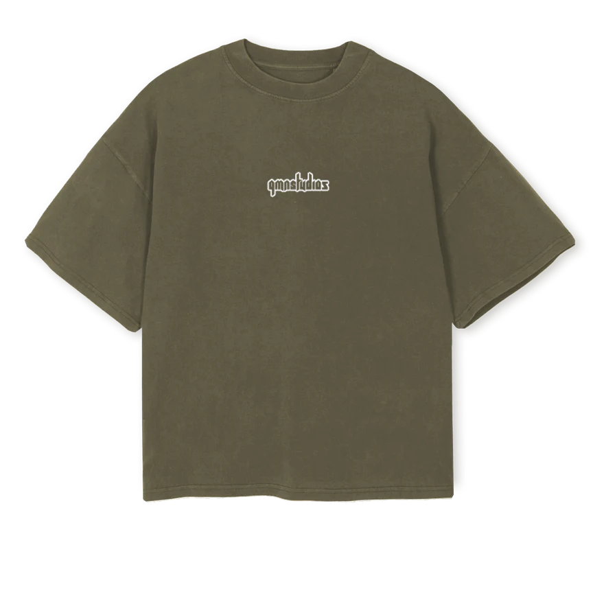 TOURTSHIRT Vintage Olive Oversized Boxy Tee.
