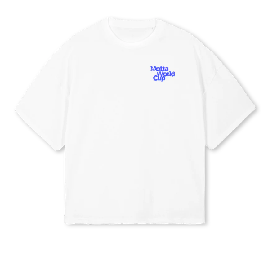 TPLC White Oversized Boxy Tee.