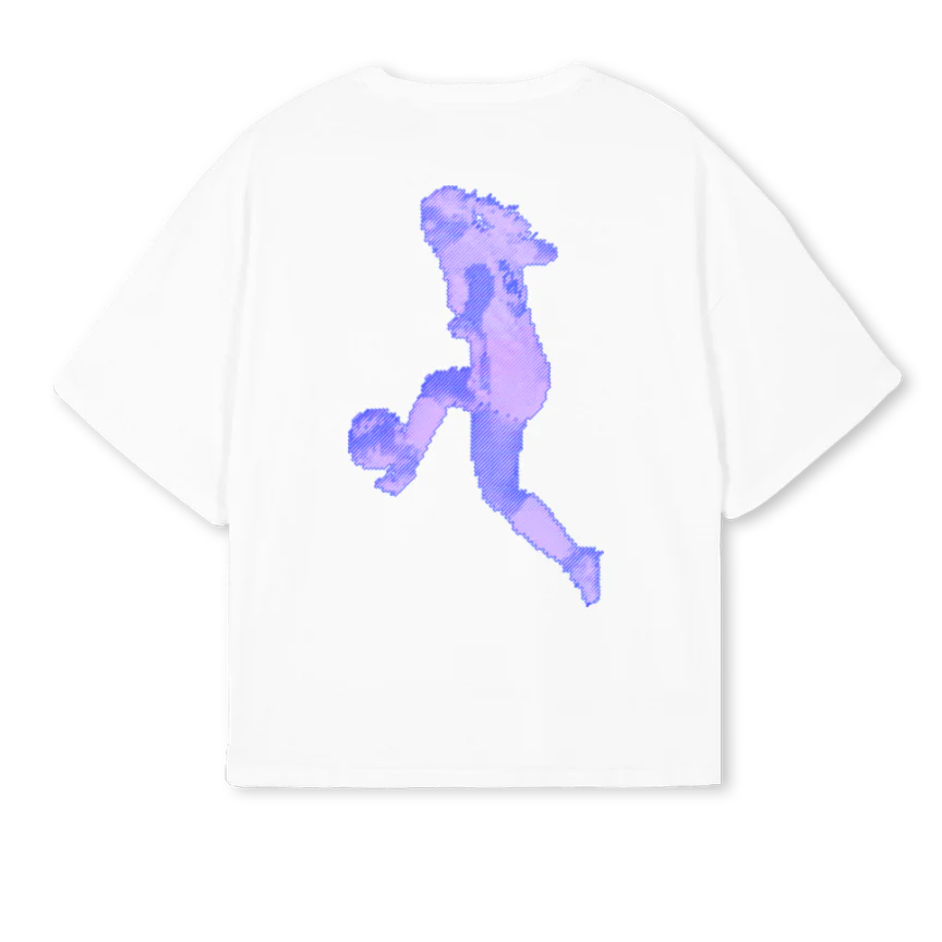 TPLC White Oversized Boxy Tee. - Image 2