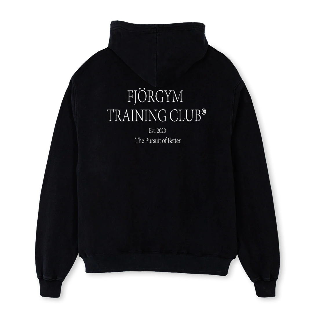 TRAINING CLUB II Black Oversized Hoodie. - Image 2