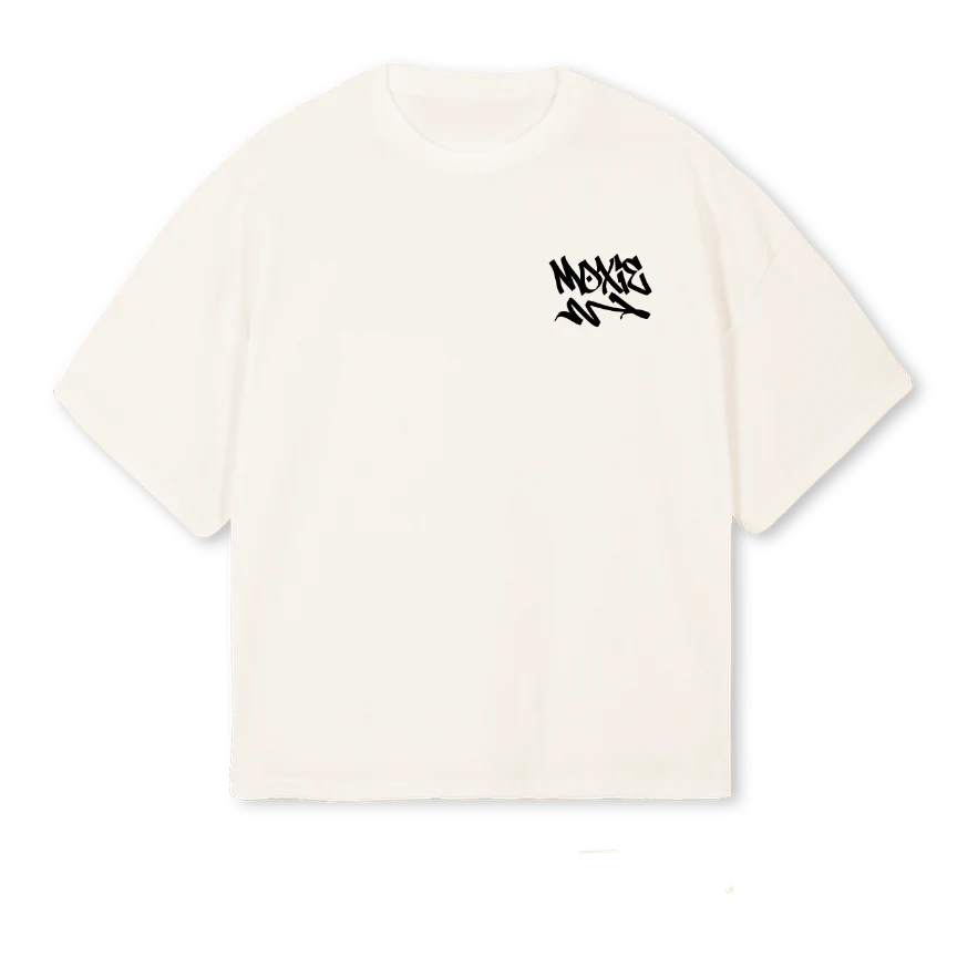 TRISTARBLUETEE Vintage White Oversized Boxy Tee.