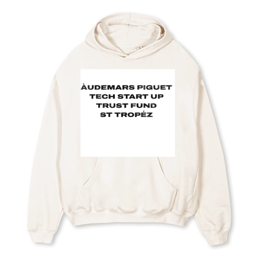 TRUSTFUNDHOODIE Vintage White Oversized Hoodie.