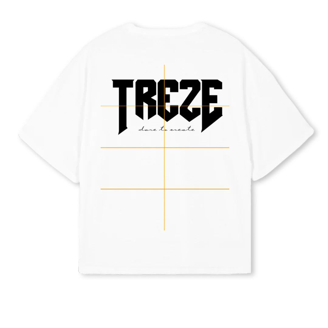 TRZ  White Oversized Boxy Tee. - Image 2