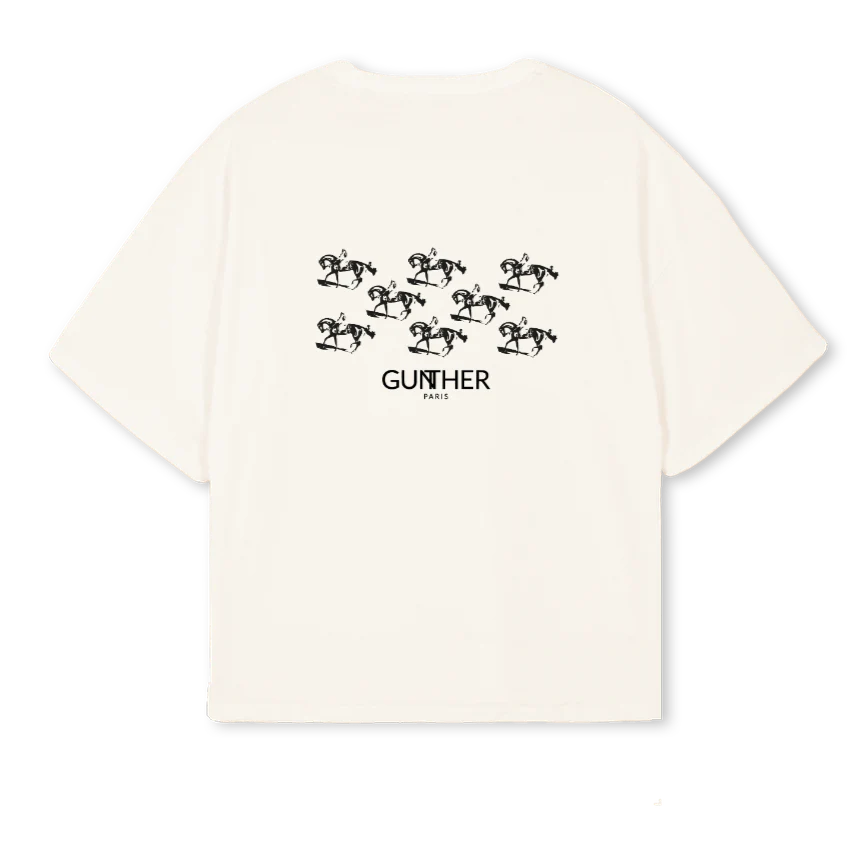 TSHIRTCHEVAL Vintage White Oversized Boxy Tee. - Image 2