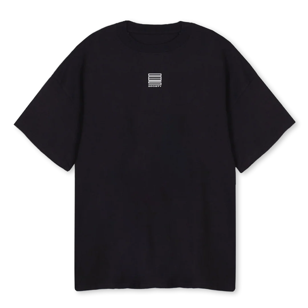 TWCREAM Black Oversized Tee.