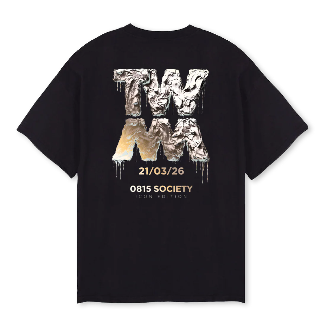 TWCREAM Black Oversized Tee. - Image 2