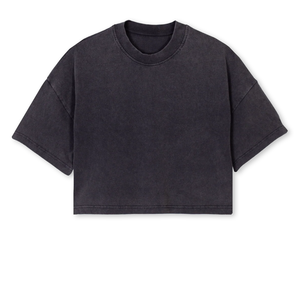 TWNA WOMANS  Vintage Black Cropped Oversized Tee.