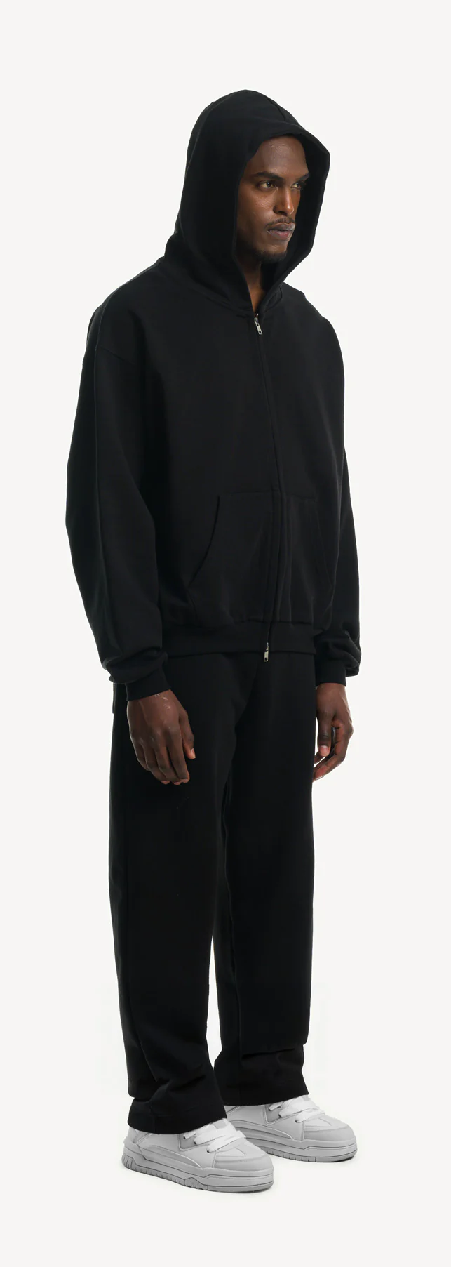 Ultra Heavy Black Straight-Leg Relaxed Sweatpants. - Image 3