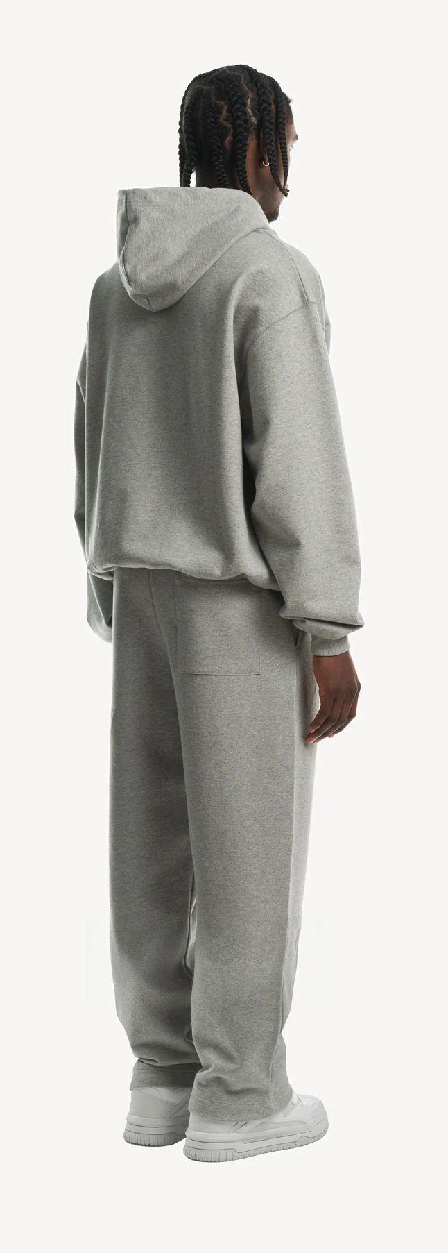 Ultra Heavy Grey Marl Straight-Leg Relaxed Sweatpants. - Image 5