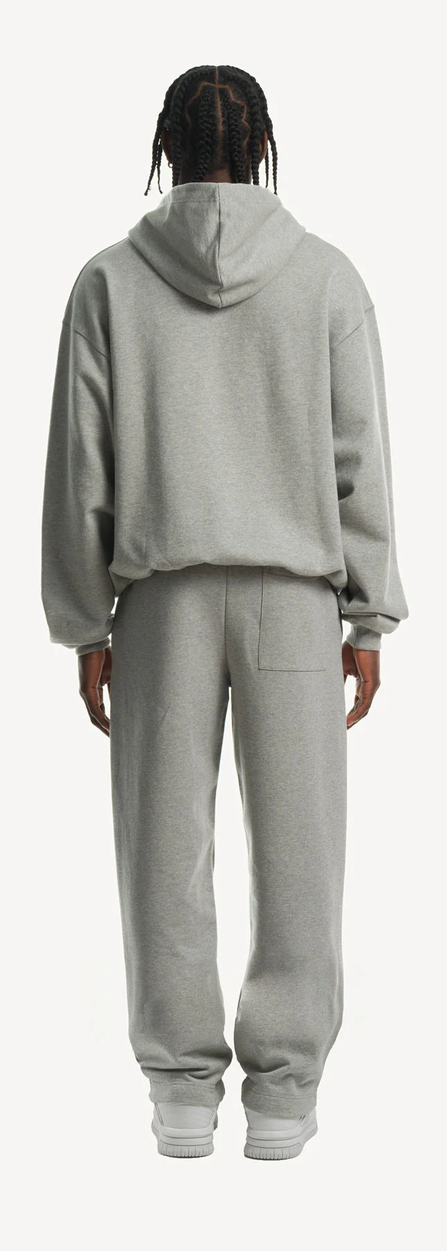 Ultra Heavy Grey Marl Straight-Leg Relaxed Sweatpants. - Image 6